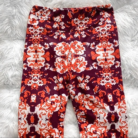 Maroon & Orange Legging - Picture 2 of 7